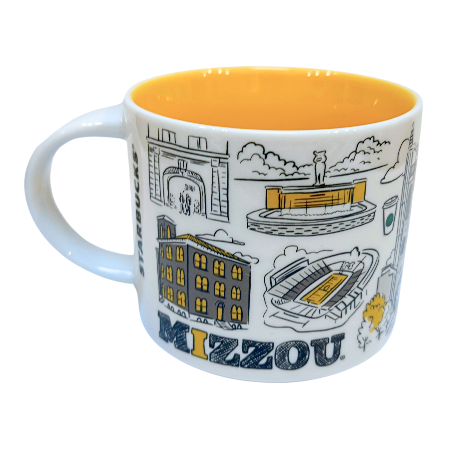 Starbucks Been There Series Campus Collection University of Missouri Ceramic Mug, 14 Oz