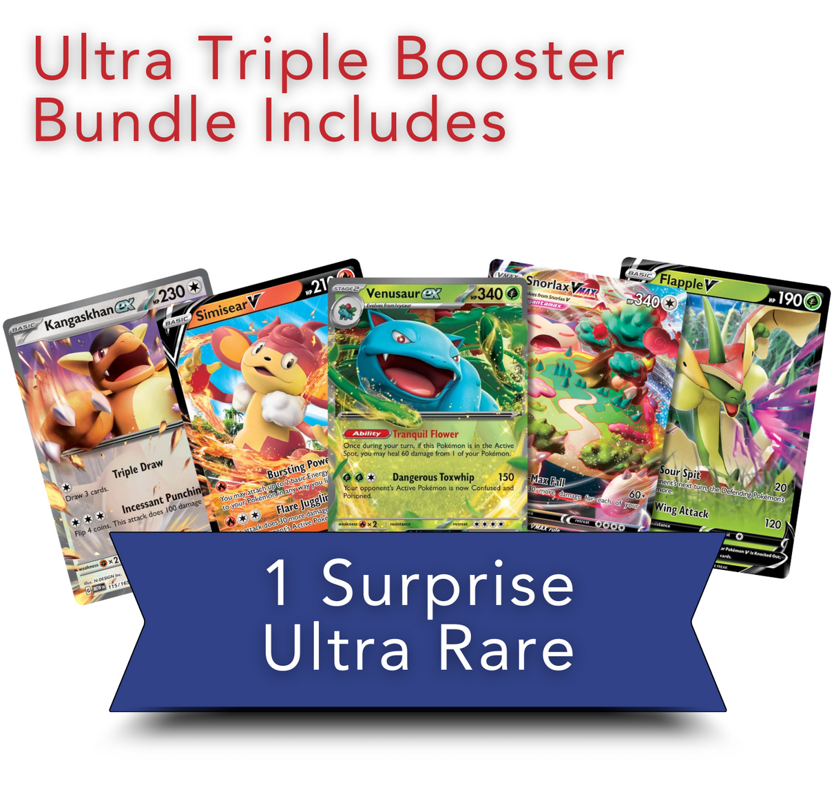 Exclusive Ultra Triple Booster Bundle | Includes 3 Booster Packs | 1 Bonus Ultra Rare | BlueProton Deck Box compatible with trading cards