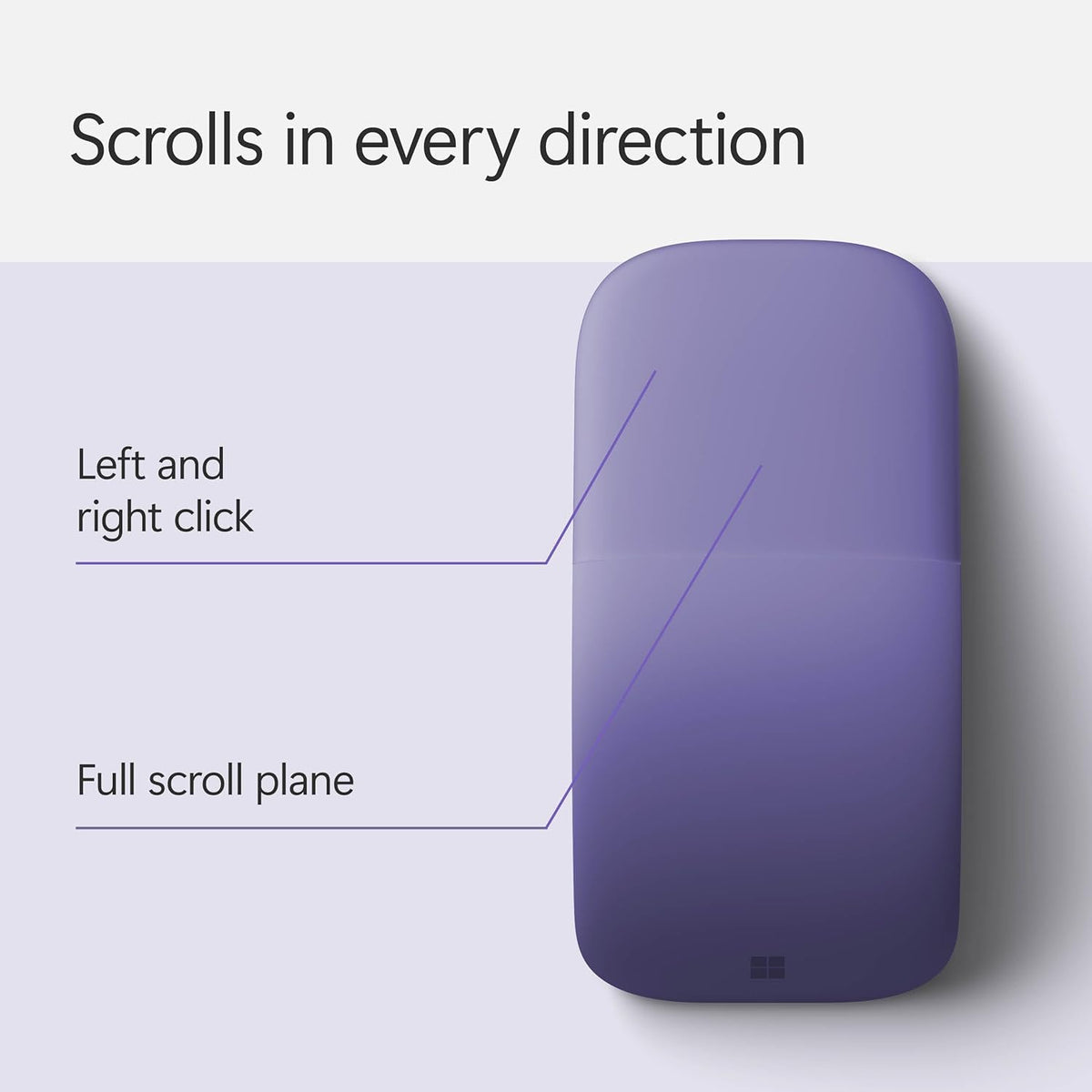 Microsoft Surface Arc Bluetooth Mouse (Violet)