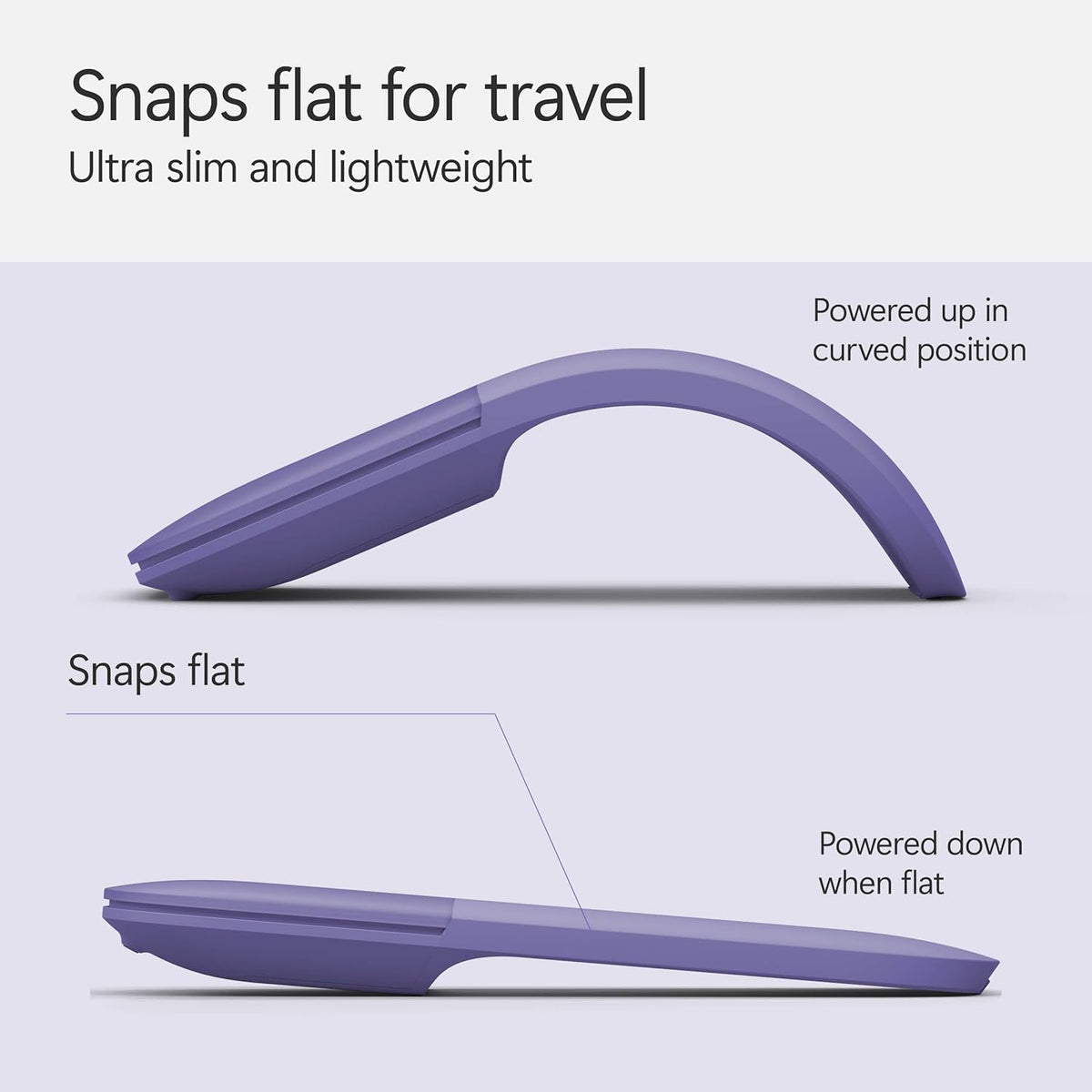 Microsoft Surface Arc Bluetooth Mouse (Violet)