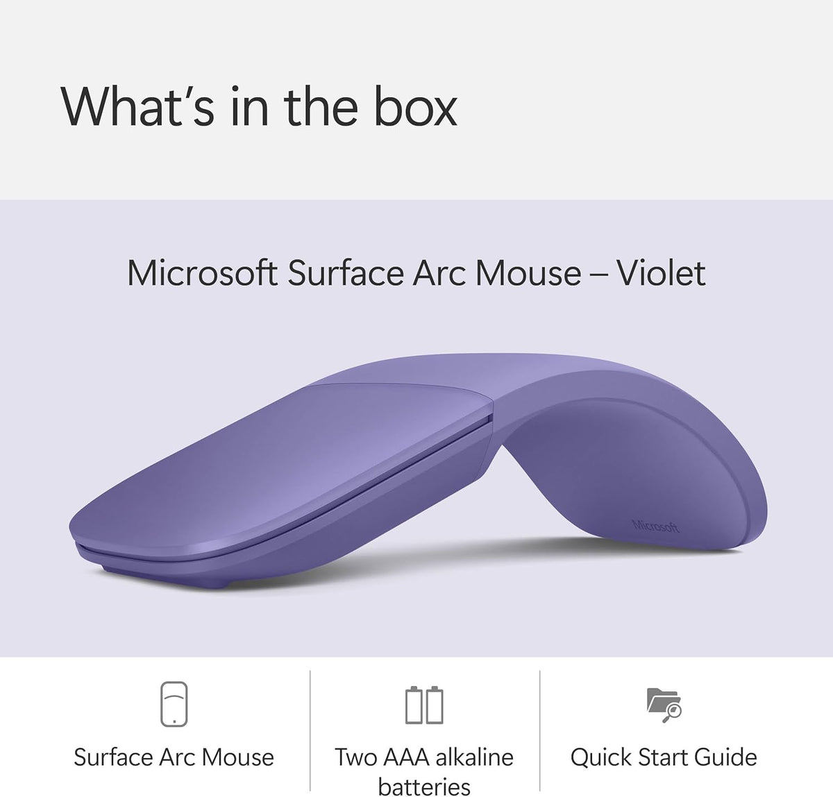 Microsoft Surface Arc Bluetooth Mouse (Violet)