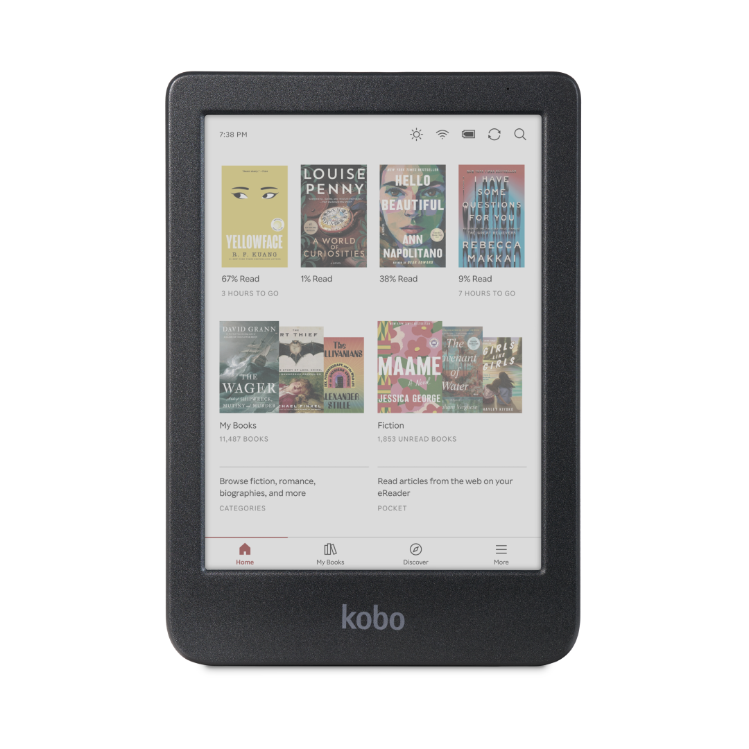 Kobo Clara Colour | 6" 16GB eReader | E Ink Kaleido 3 Color Display with ComfortLight PRO | Dark Mode Option | Audiobooks | Waterproof (Black)