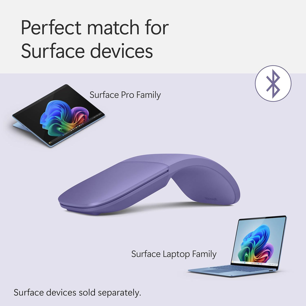 Microsoft Surface Arc Bluetooth Mouse (Violet)