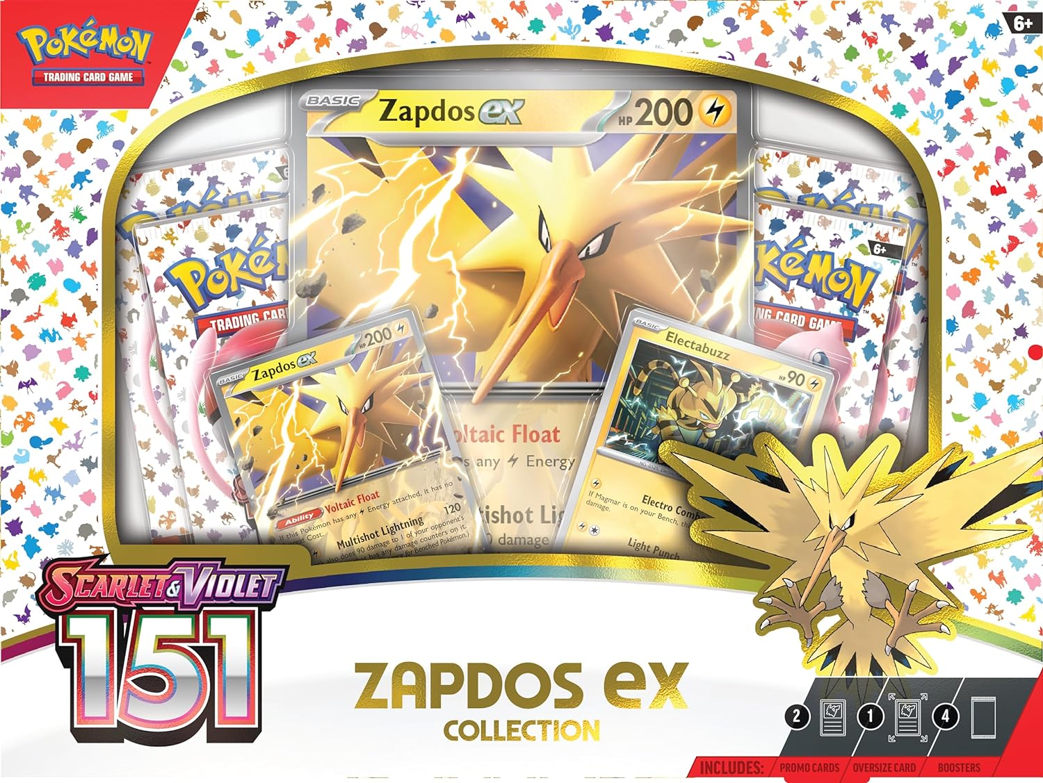 Pokemon TCG: Scarlet & Violet 151 Collection Zapdos ex Box