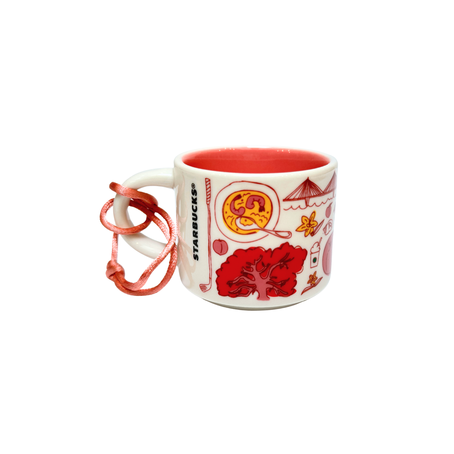 Starbucks Been There Series South Carolina Ceramic Demitasse Ornament Mug, 2 Oz (2-Pack)