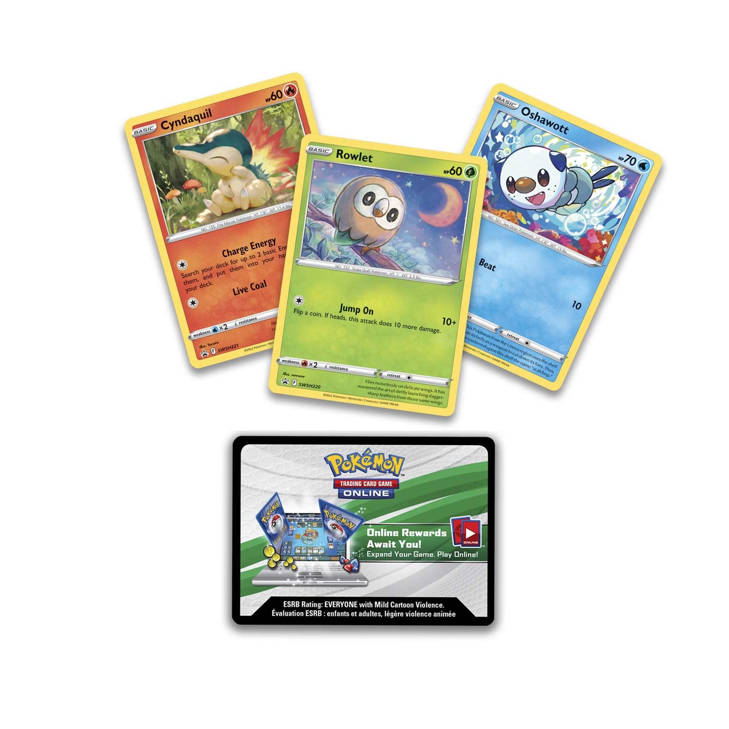 Pokemon TCG: Collector Chest Spring 2022: Rowlet/Cyndaquil/Oshawott