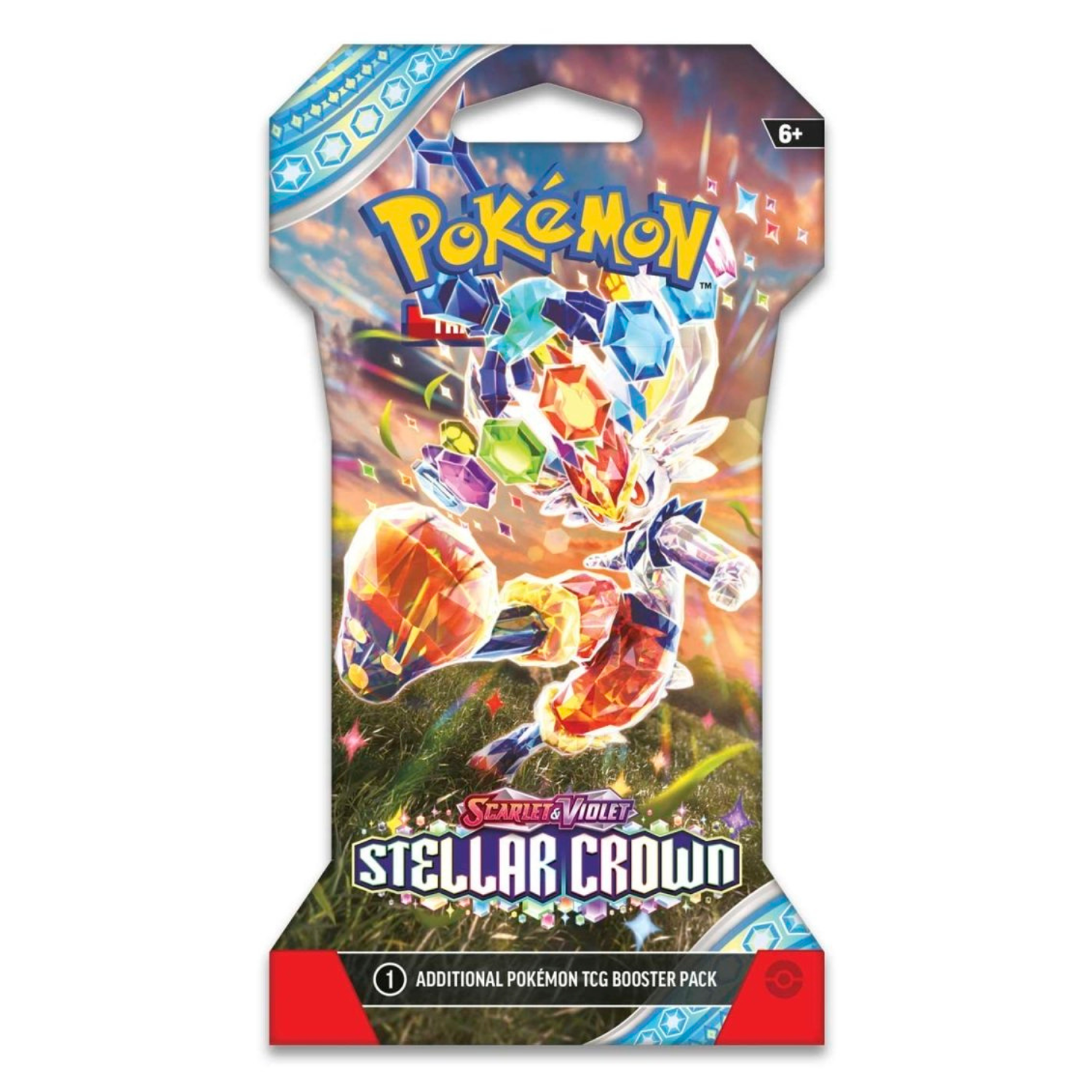 Pokemon Scarlet & Violet Stellar Crown | 4 Sleeved Boosters Packs (Artwork Pack)