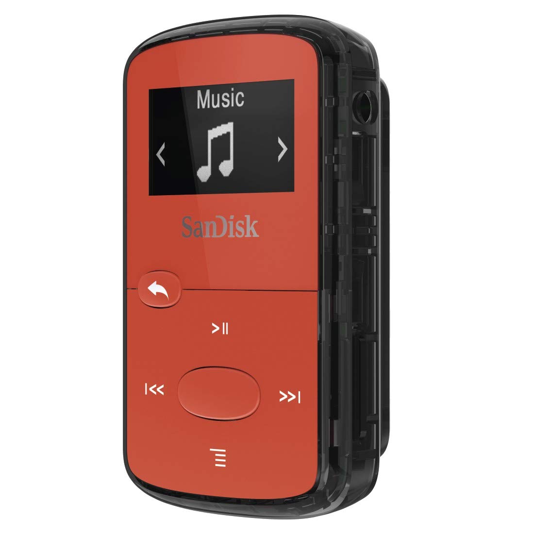 SanDisk 8GB Clip Jam MP3 Player Red SDMX26-008G-G46R (Certified Refurbished)