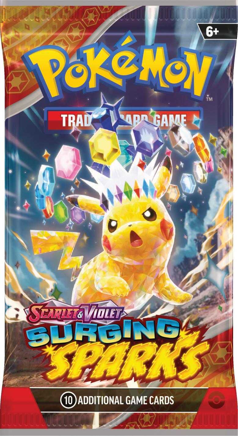 Pokemon Scarlet & Violet Surging Sparks Booster Pack | Pikachu