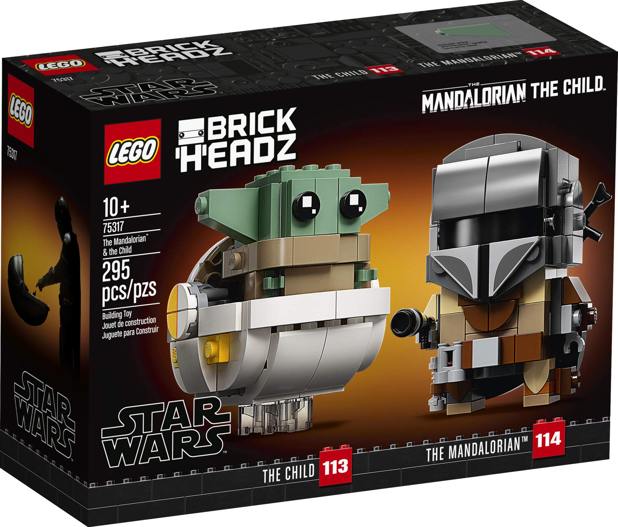 LEGO BrickHeadz Star Wars The Mandalorian & The Child 75317 Building Kit (295 Pieces)