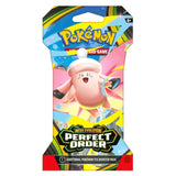 Pokemon ME3 Perfect Order Art Set | 4 Sleeved Booster Packs (One of Each Artwork)