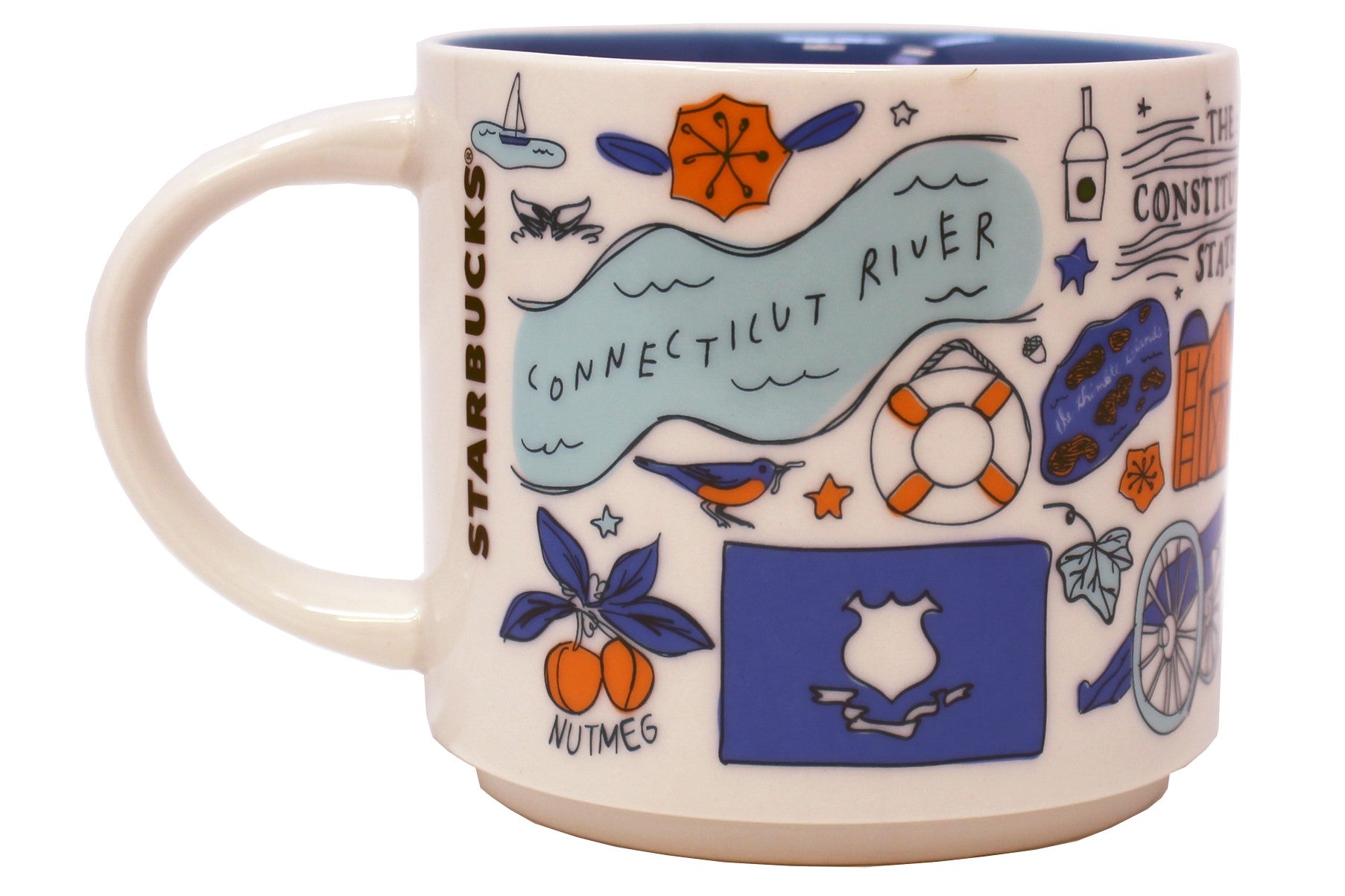 Starbucks Been There Series Connecticut Ceramic Mug, 14 Oz