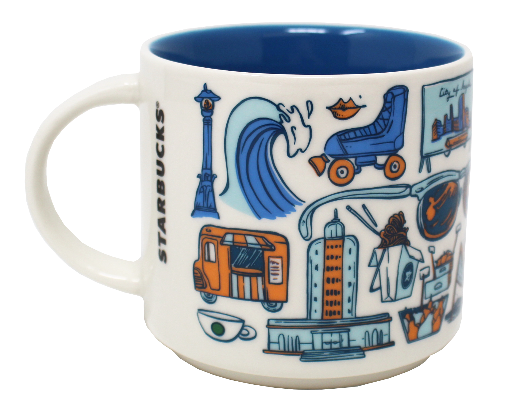 Starbucks Been There Series Los Angeles Ceramic Mug, 14 Oz