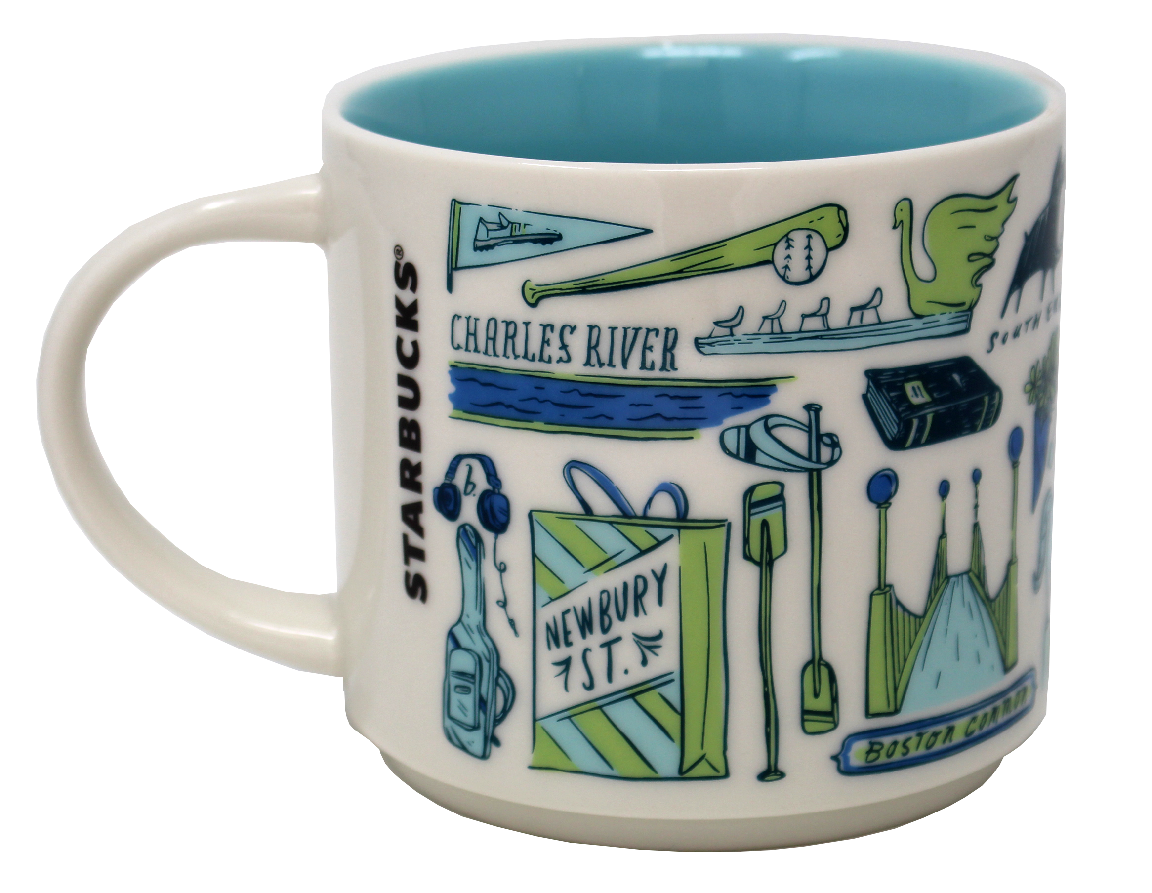 Starbucks Been There Series Boston Ceramic Mug, 14 Oz