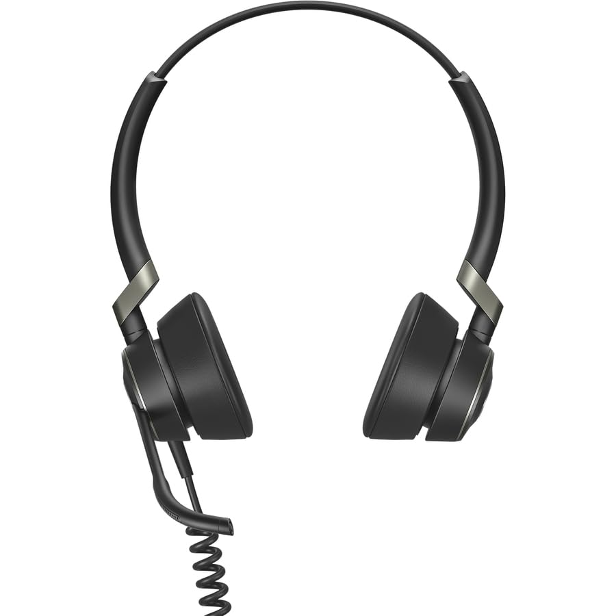 Jabra Engage 50 Wired Headset, Stereo – Telephone Headset with 3-Microphone System, Blocks Out Background Noise for Increased Agent Focus, Call Center Headset Features Enhanced Hearing Protection (Open Box, Like New)