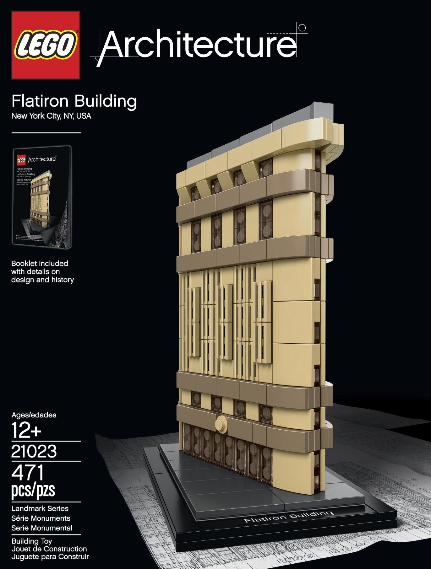 LEGO Architecture 21023 Flatiron Building New York City (Damaged Box, Like New)