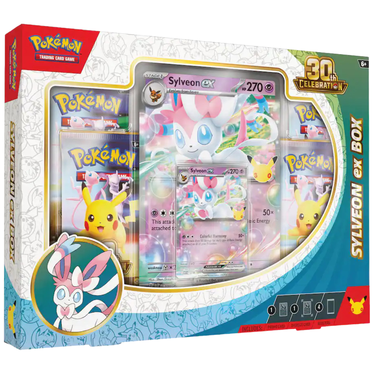 Pokemon 30th Celebration Sylveon ex Box