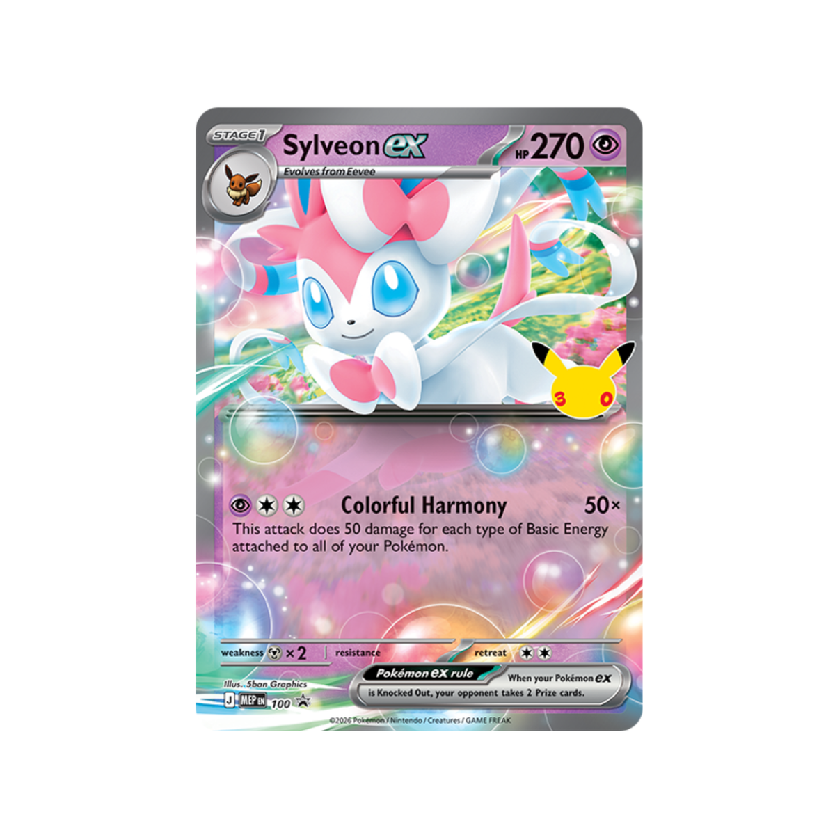 Pokemon 30th Celebration Sylveon ex Tin
