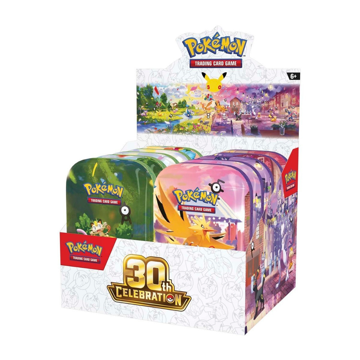 Pokemon 30th Celebration Mini Tin Display