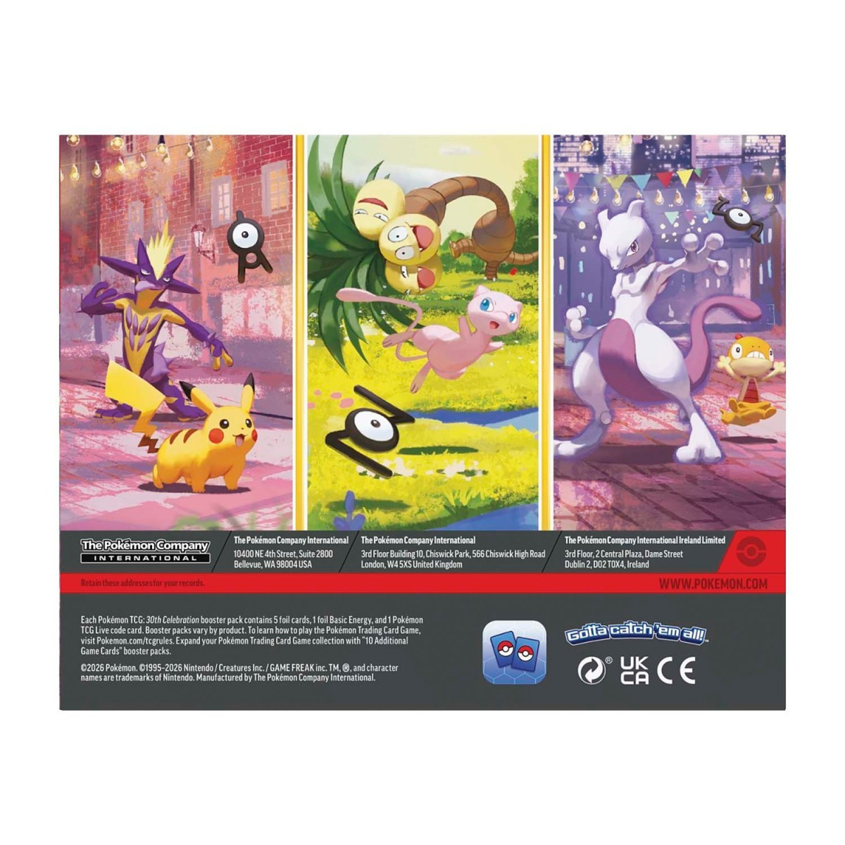 Pokemon 30th Celebration Mini Tin Display
