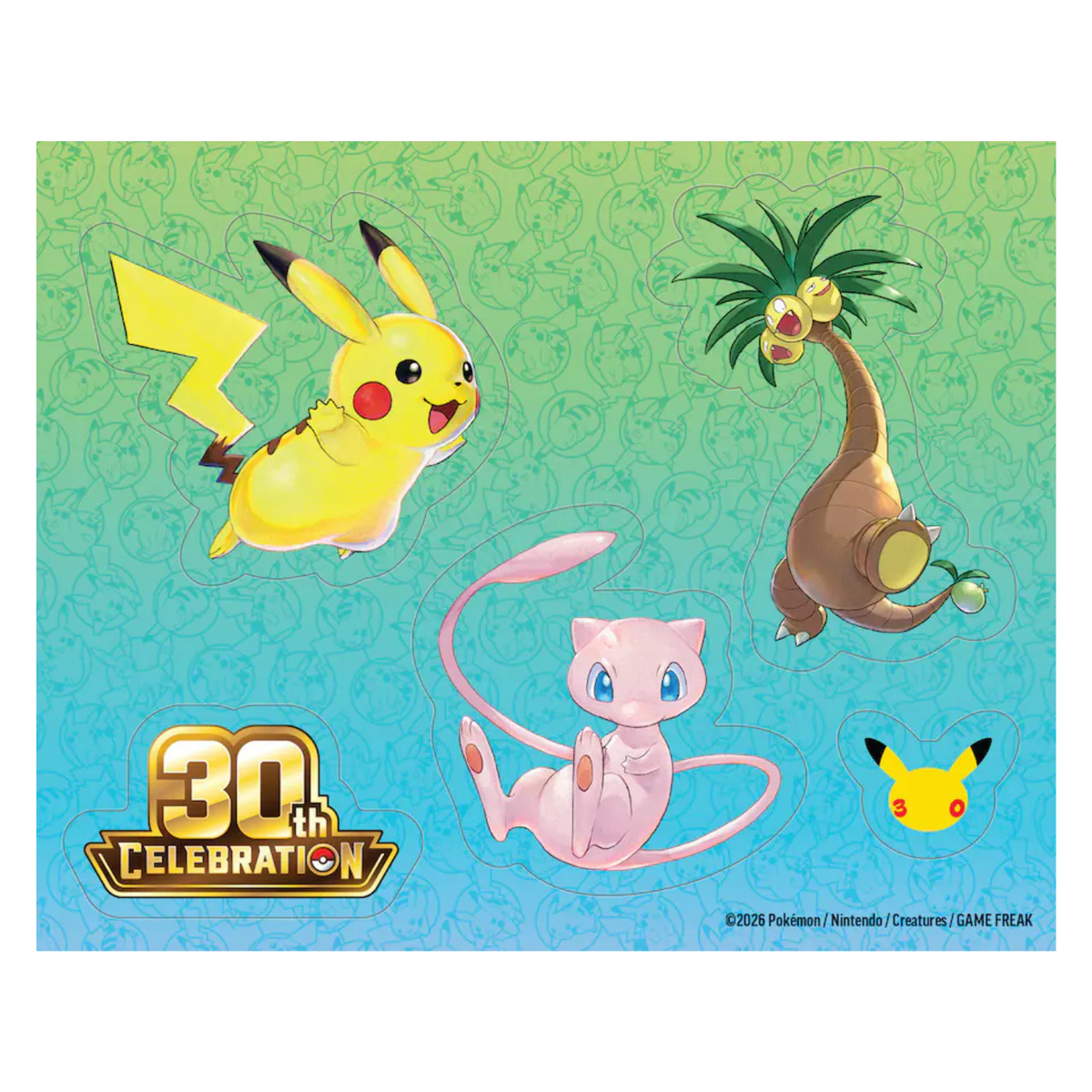 Pokemon 30th Celebration Tech Sticker Collection | Alolan Exeggutor