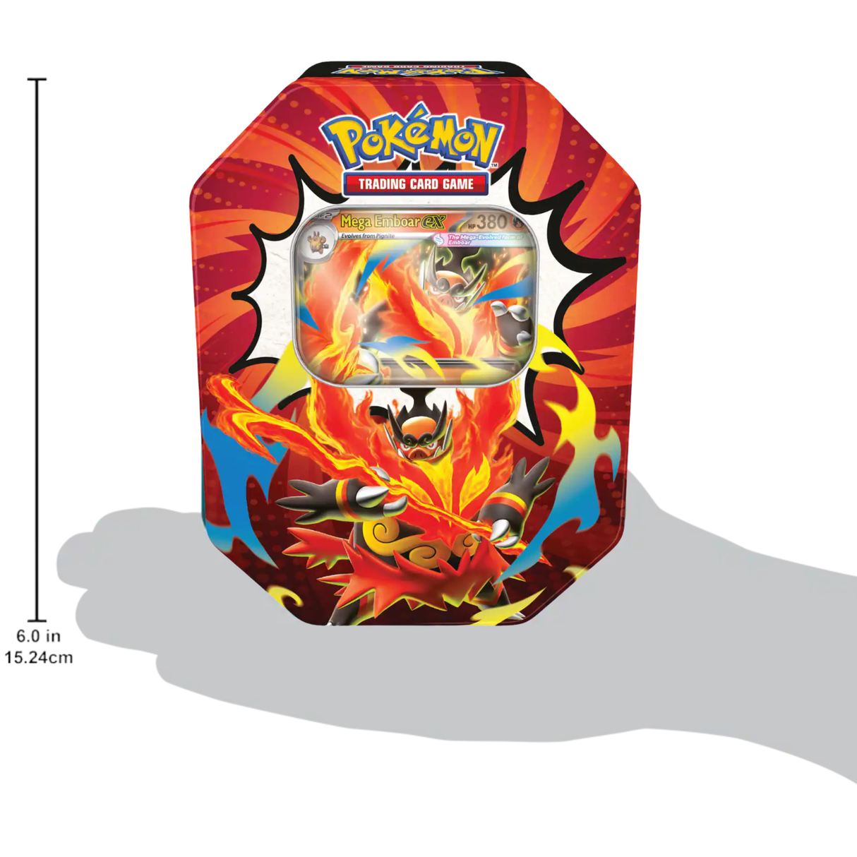 Pokemon ME2.5 Mega Evolution Ascended Heroes Tin | Mega Emboar ex