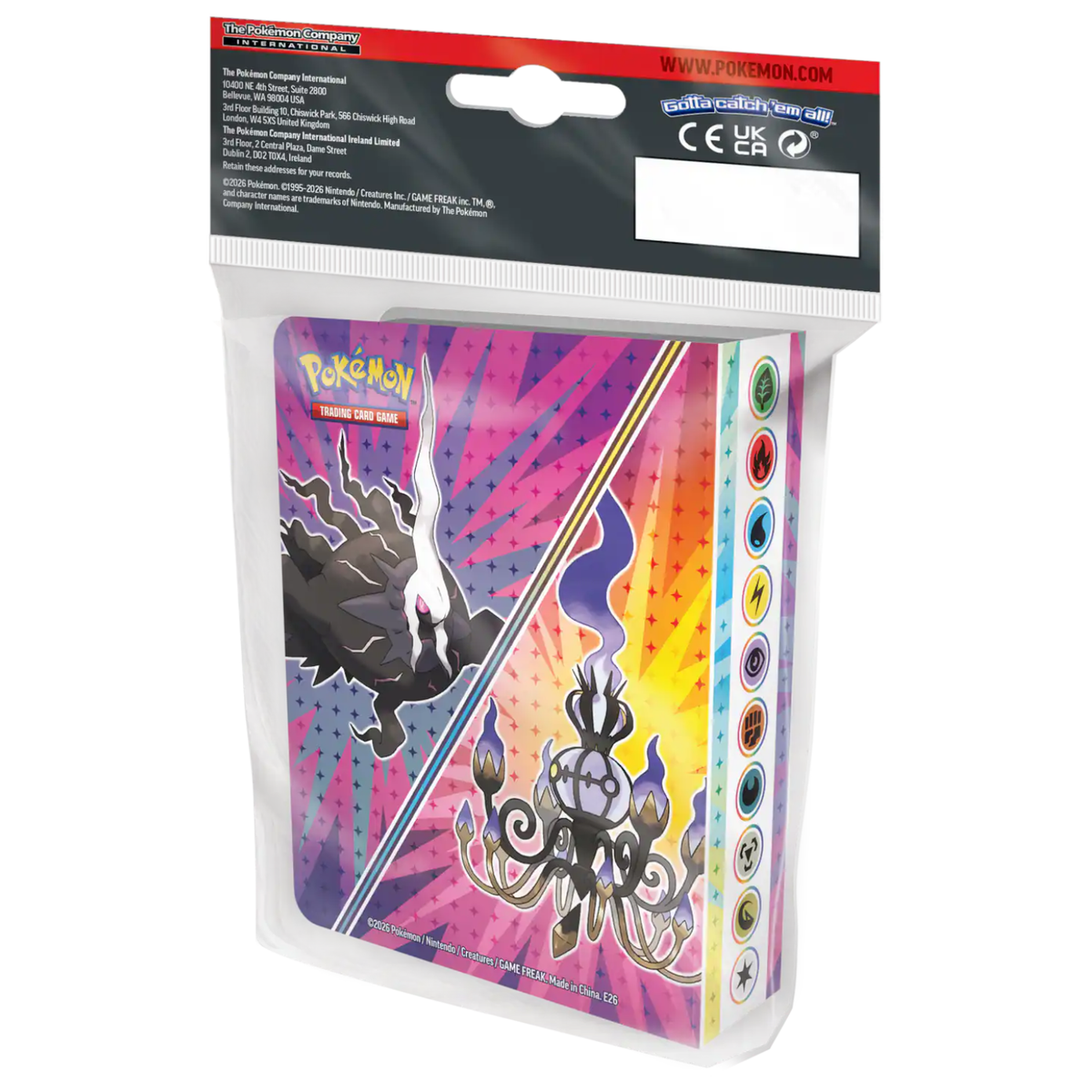 Pokemon ME5 Pitch Black Mini Portfolio | Mega Zeraora & Mega Greninja