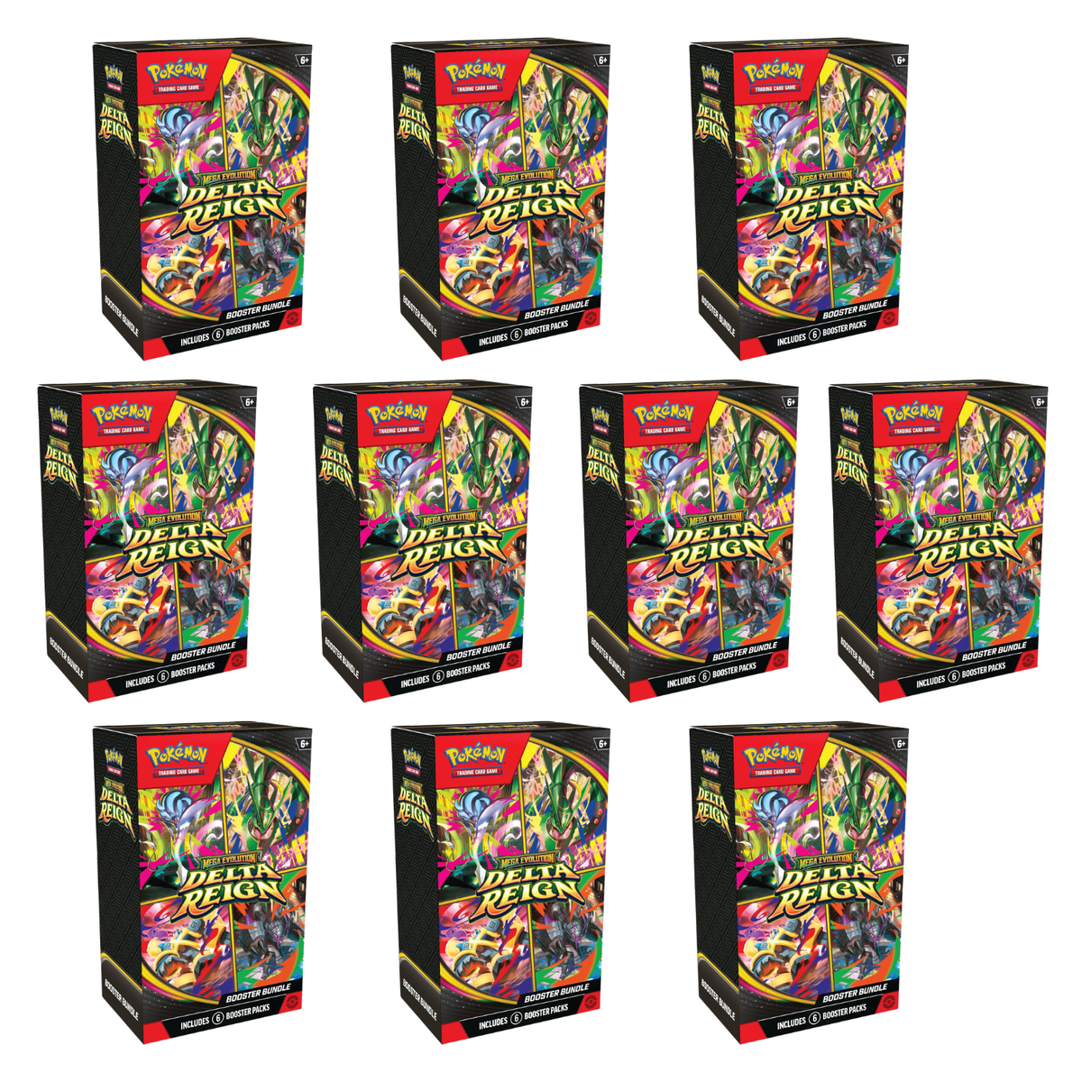 Pokemon ME6 Mega Evolution Delta Reign Booster Bundle (10-Pack)