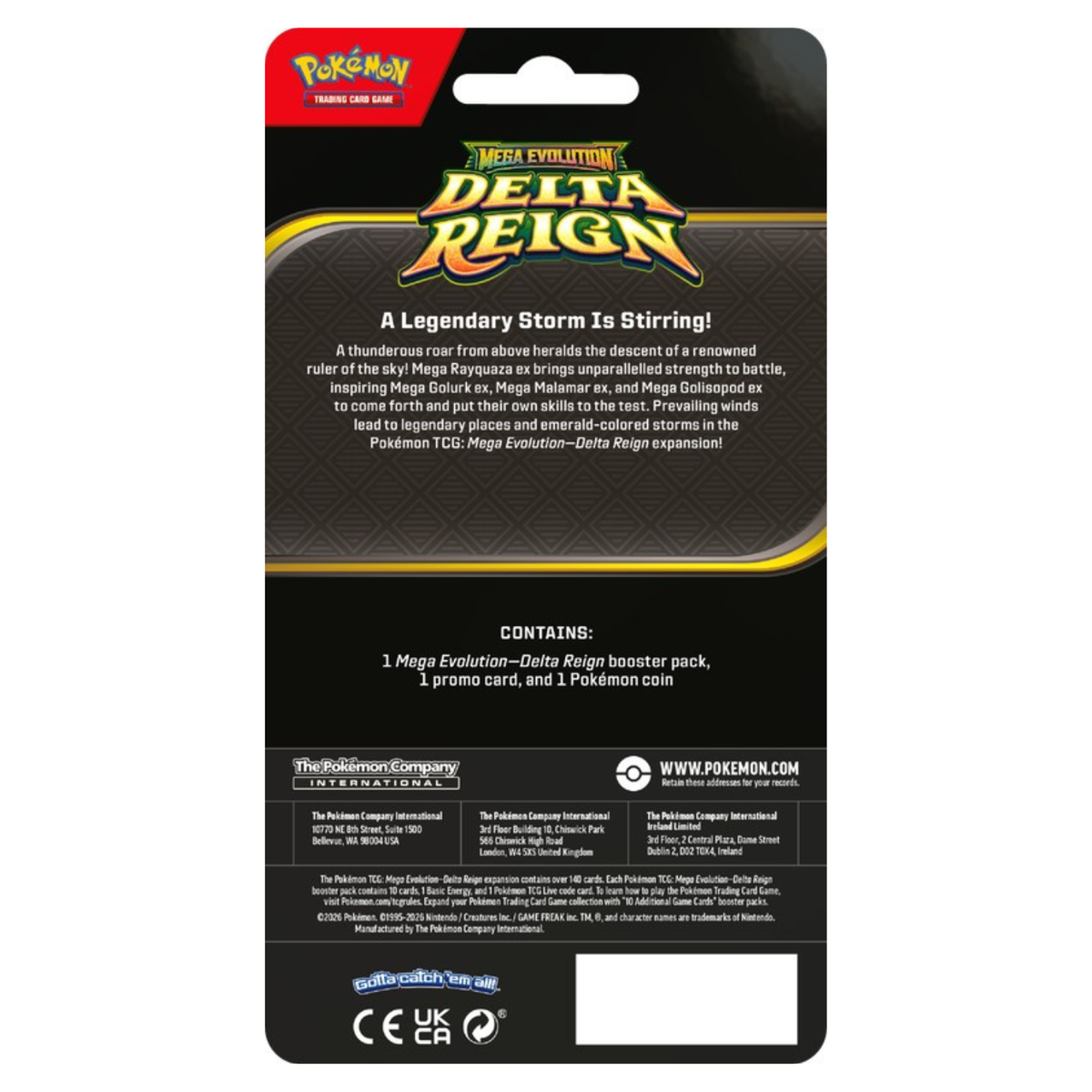 Pokemon ME6 Mega Evolution Delta Reign Checklane Blister | Spritzee