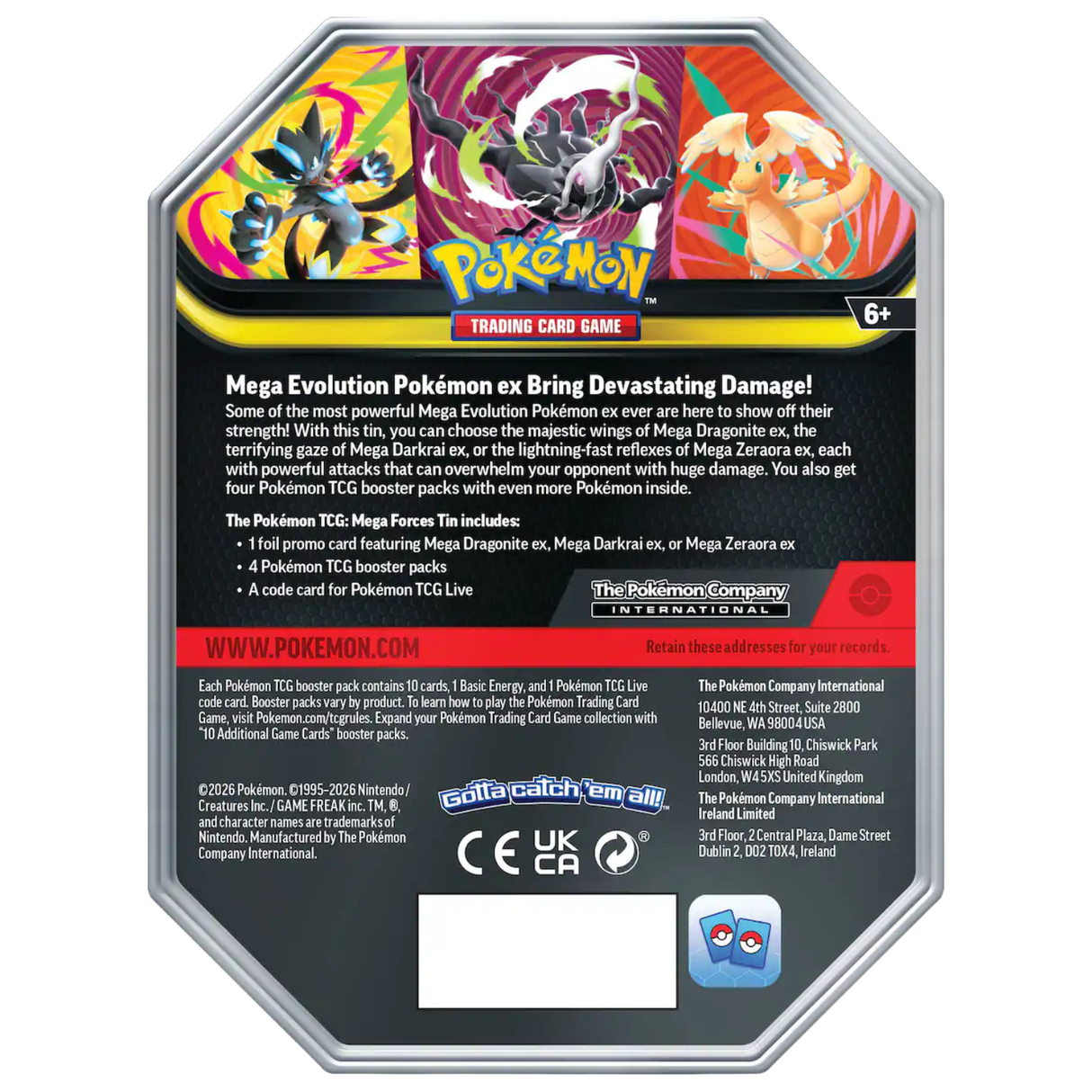 Pokemon Mega Forces Tin | Mega Darkrai ex