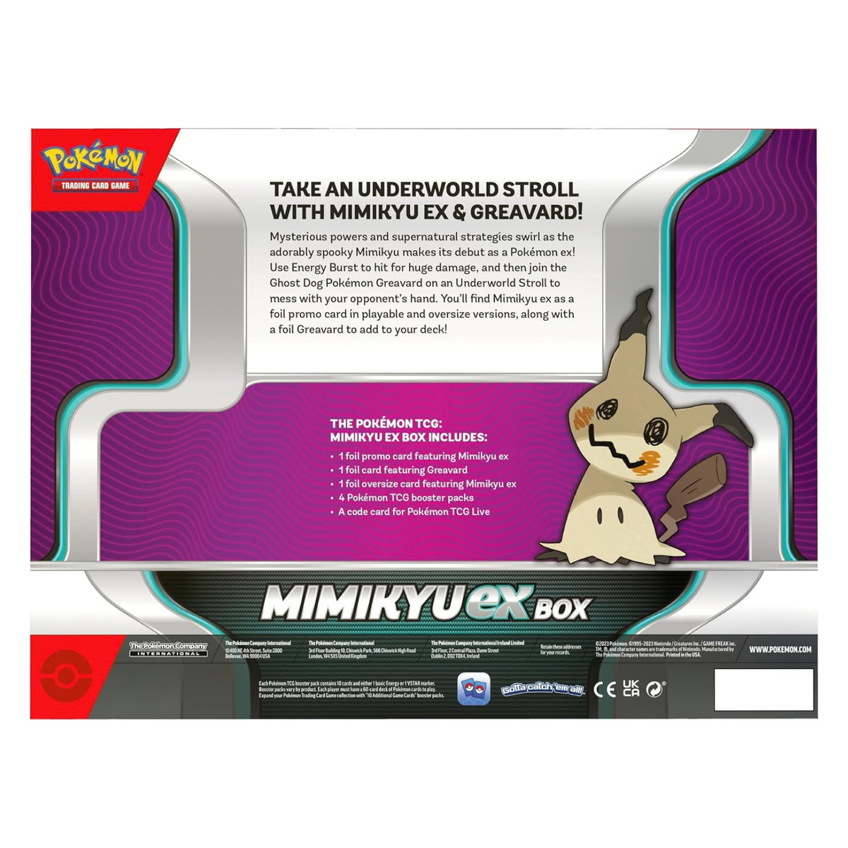 Pokémon TCG: Mimikyu ex Box