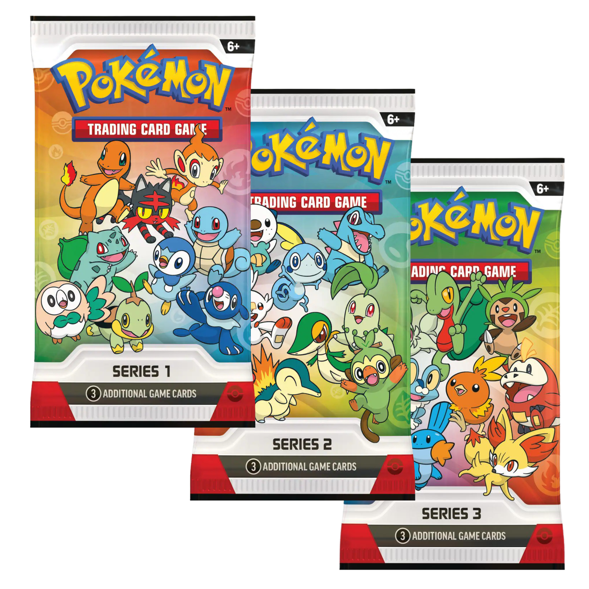 Pokemon First Partner Art Set | 3 Booster Packs (One of Each Series)