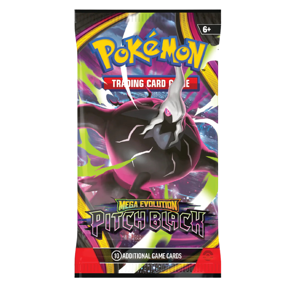 Pokemon ME5 Mega Evolution Pitch Black Art Set | 4 Booster Packs (One of Each Artwork)