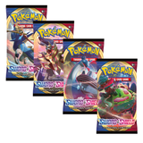 Pokemon SS1 Sword & Shield Art Set | 4 Booster Packs (One of Each Artwork)