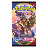 Pokemon SS1 Sword & Shield Art Set | 4 Booster Packs (One of Each Artwork)
