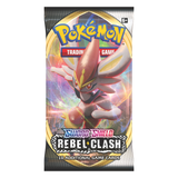 Pokemon SS2 Sword & Shield Rebel Clash Art Set | 4 Booster Packs (One of Each Artwork)