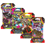 Pokemon ME5 Mega Evolution Pitch Black Art Set | 4 Sleeved Booster Packs (One of Each Artwork)