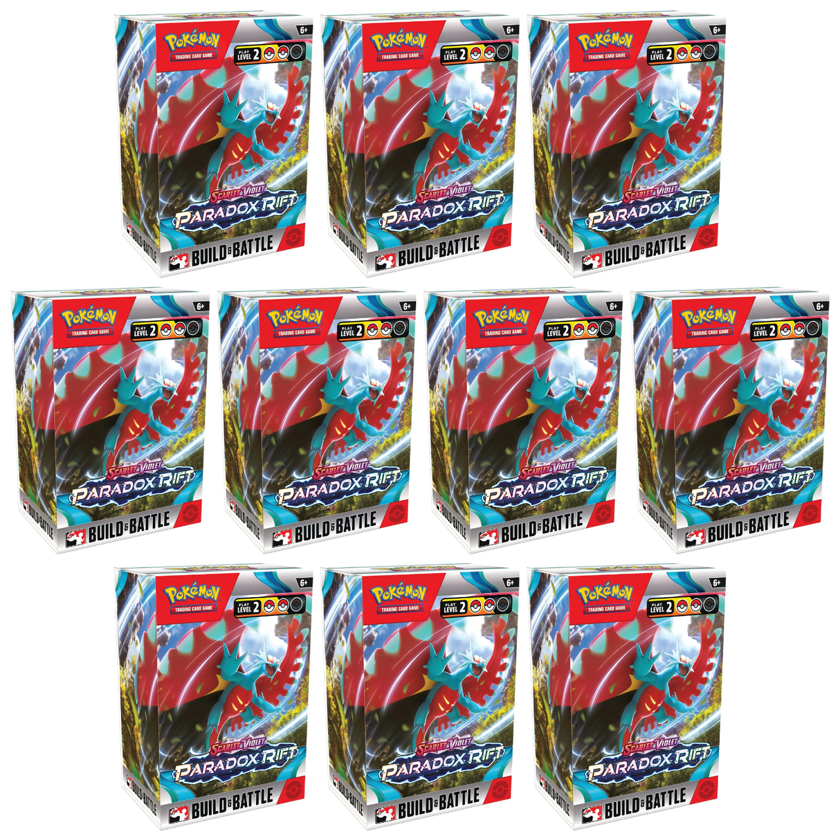 Pokemon SV4 Scarlet & Violet Paradox Rift Build & Battle Mini Boxes (10-Pack)