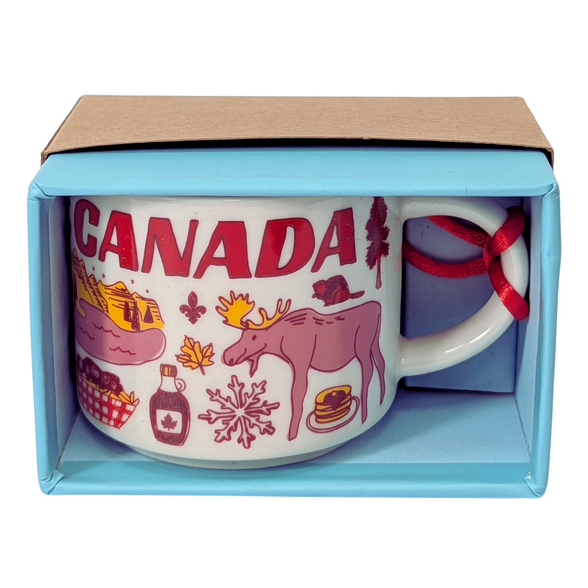Starbucks Been There Series Canada Ceramic Demitasse Ornament, 2 Oz