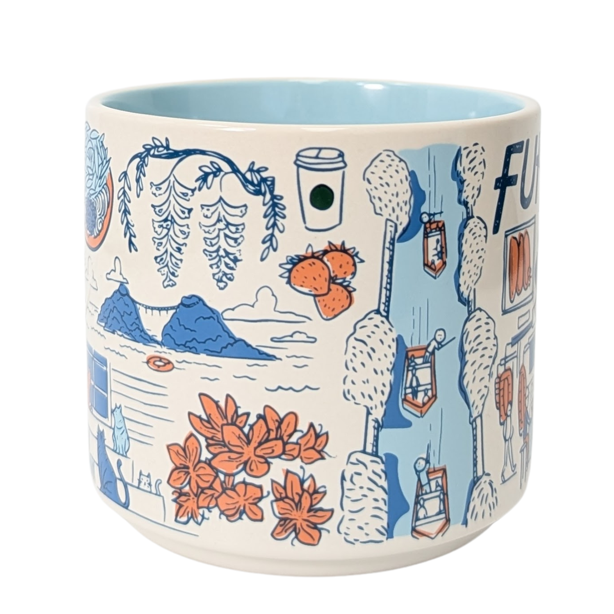 Starbucks Been There Series Fukuoka Ceramic Mug, 14 Oz