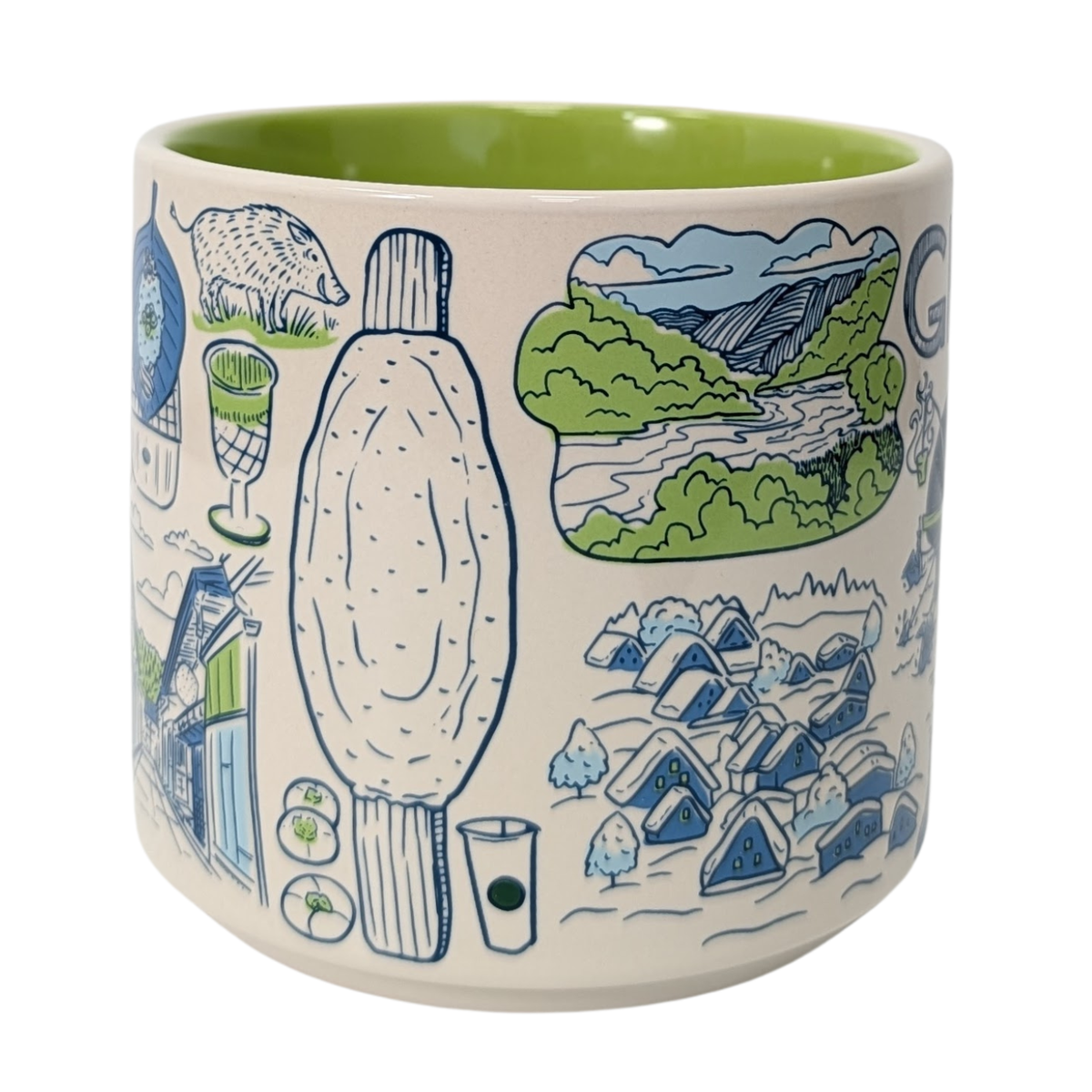 Starbucks Been There Series Gifu Ceramic Mug, 14 Oz