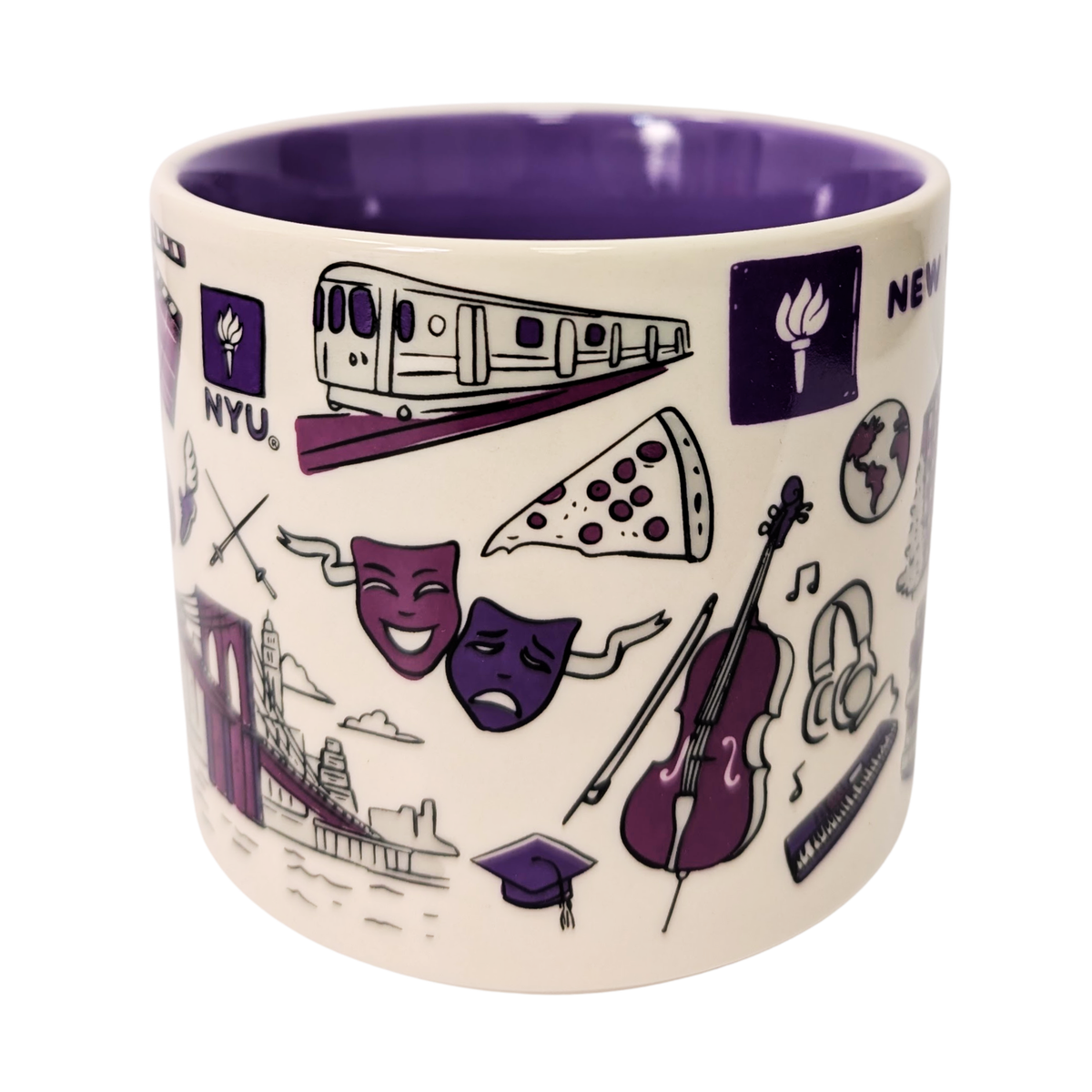 Starbucks Been There Series Campus Collection New York University Ceramic Mug, 14 Oz