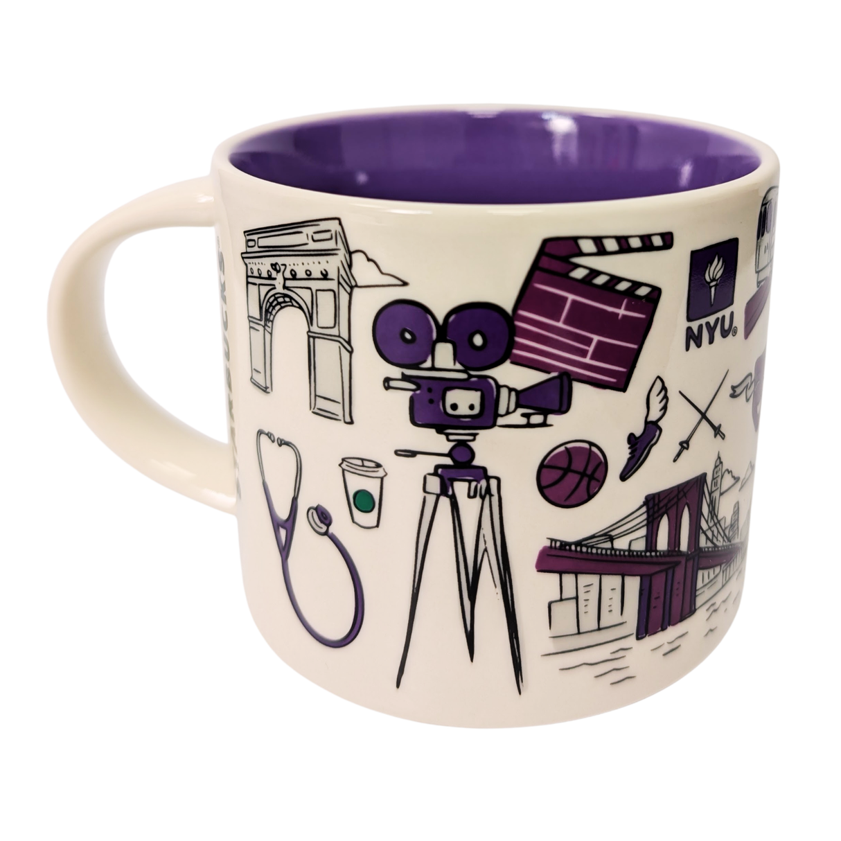 Starbucks Been There Series Campus Collection New York University Ceramic Mug, 14 Oz