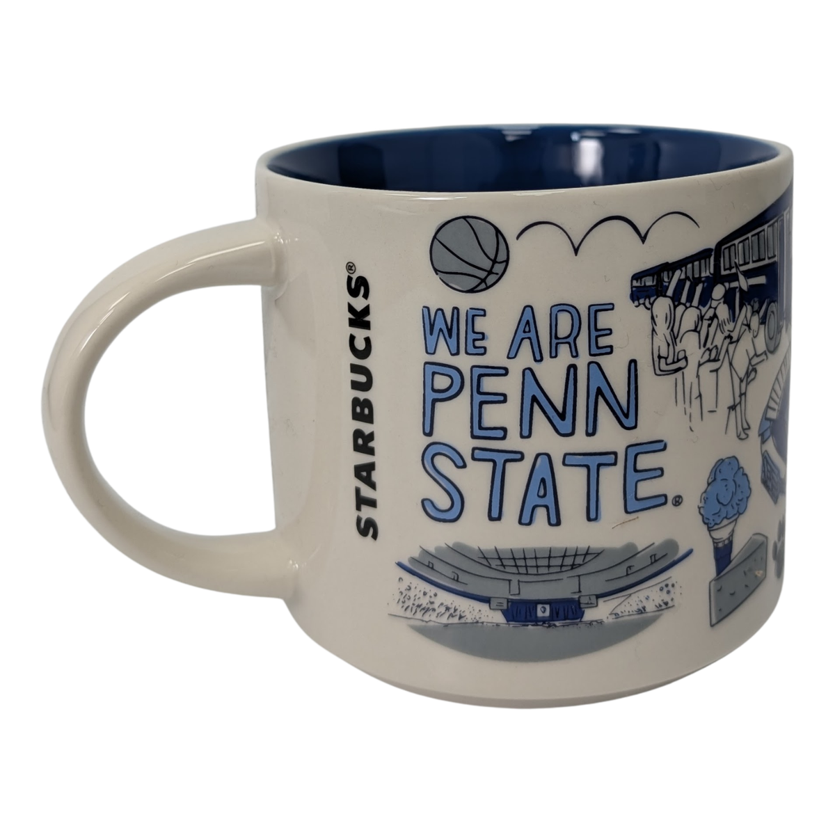 Starbucks Been There Series Campus Collection Penn State University Ceramic Mug, 14 Oz