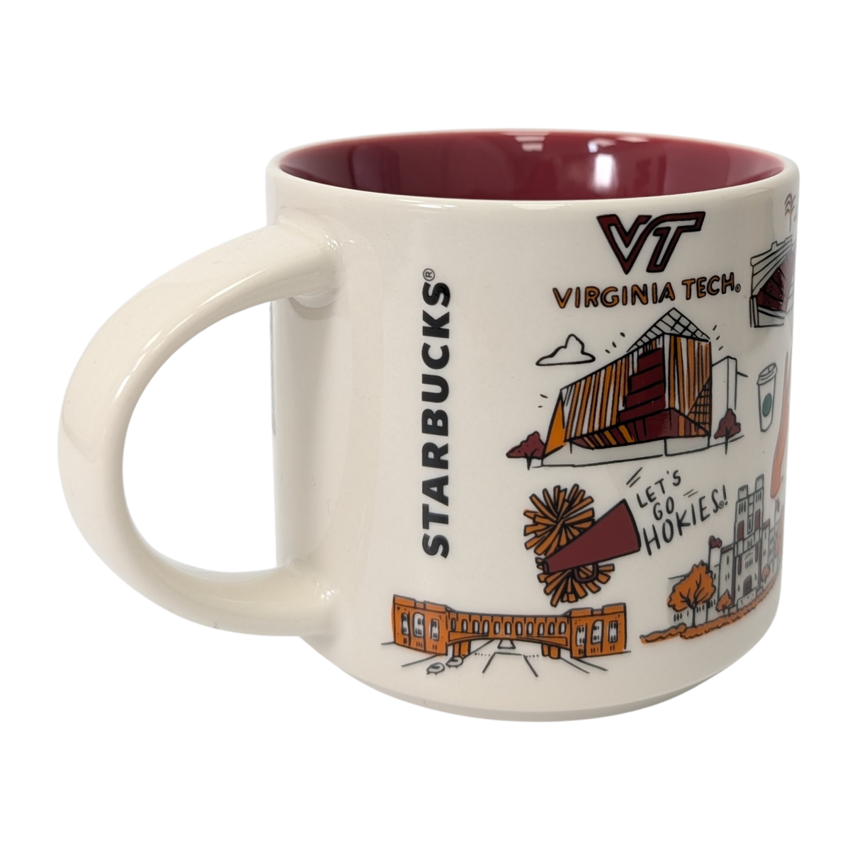 Starbucks Been There Series Virginia Tech Ceramic Mug, 14 Oz