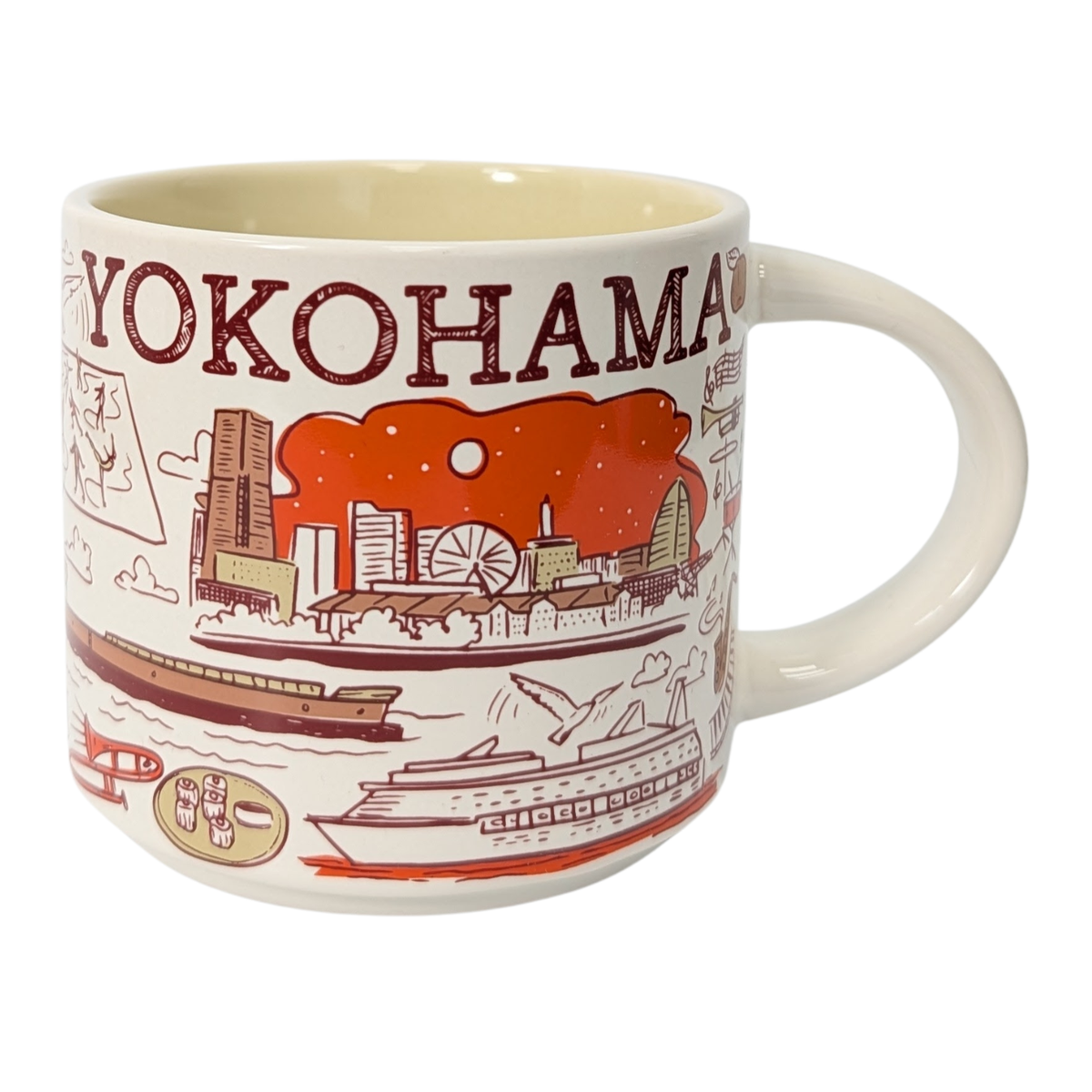 Starbucks Been There Series Yokohama Ceramic Mug, 14 Oz