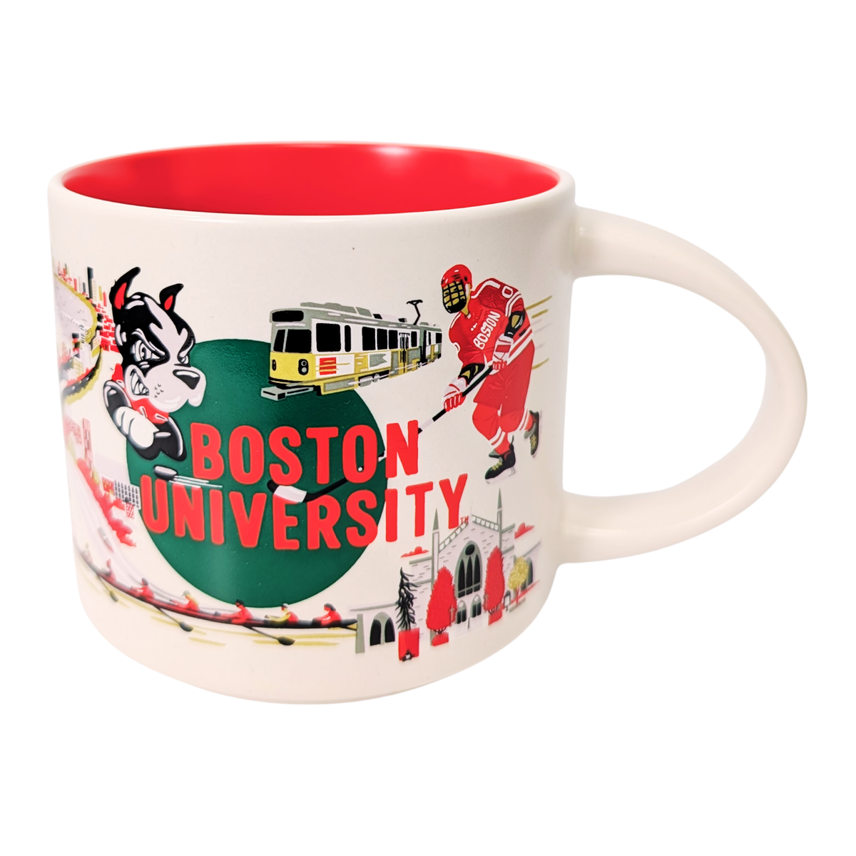 Starbucks Discovery Series Campus Collection Boston University Ceramic Mug, 14 Oz