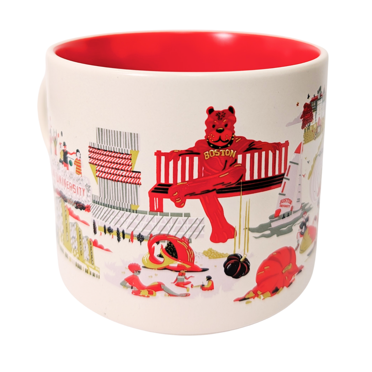Starbucks Discovery Series Campus Collection Boston University Ceramic Mug, 14 Oz