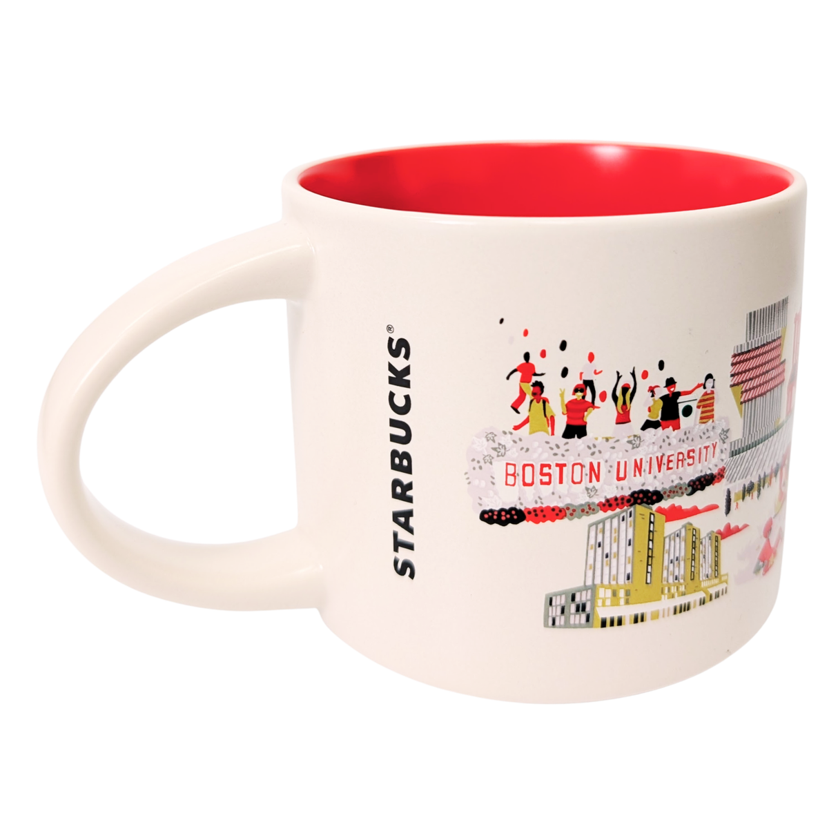 Starbucks Discovery Series Campus Collection Boston University Ceramic Mug, 14 Oz