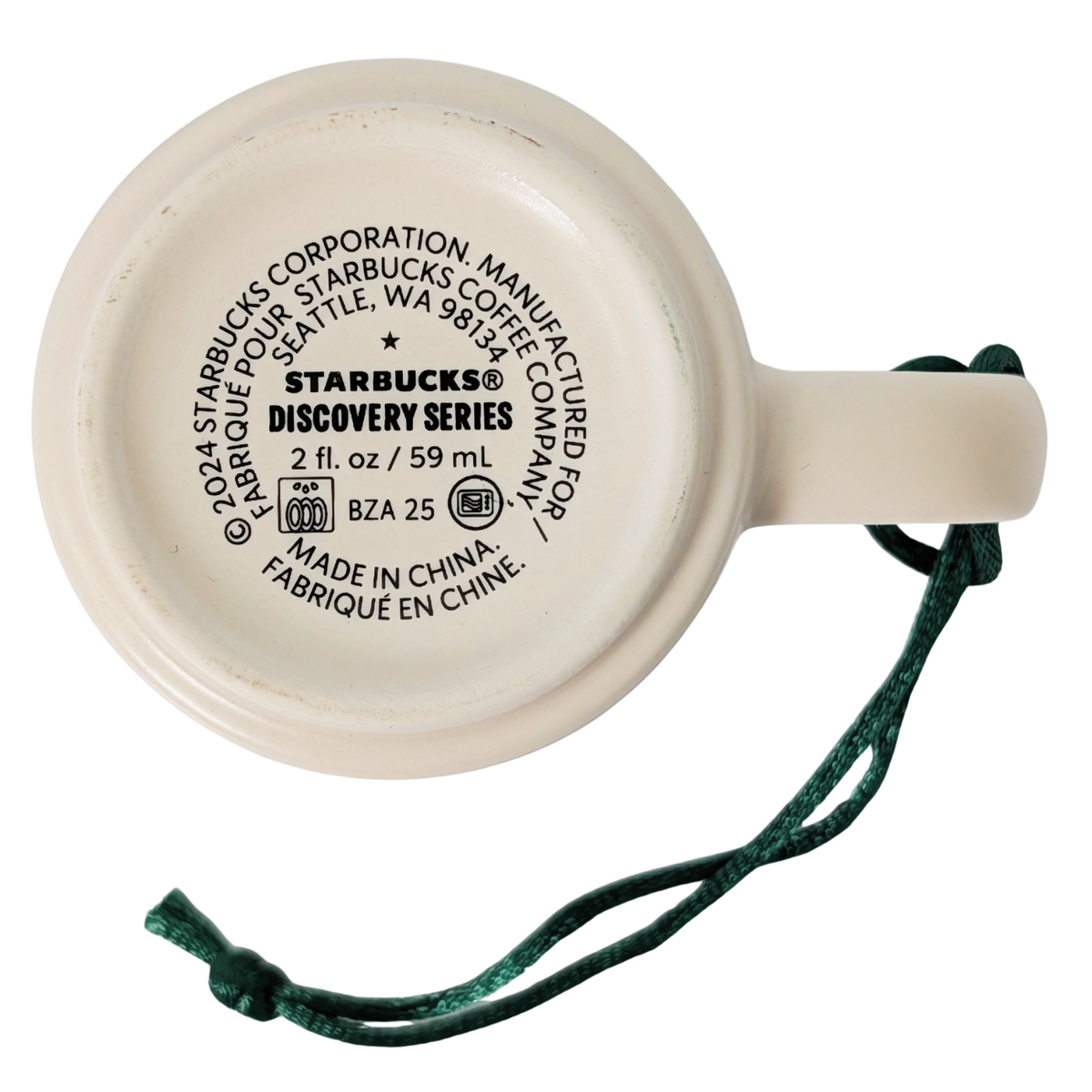 Starbucks Discovery Series Connecticut Ceramic Demitasse Ornament Mug, 2 Oz